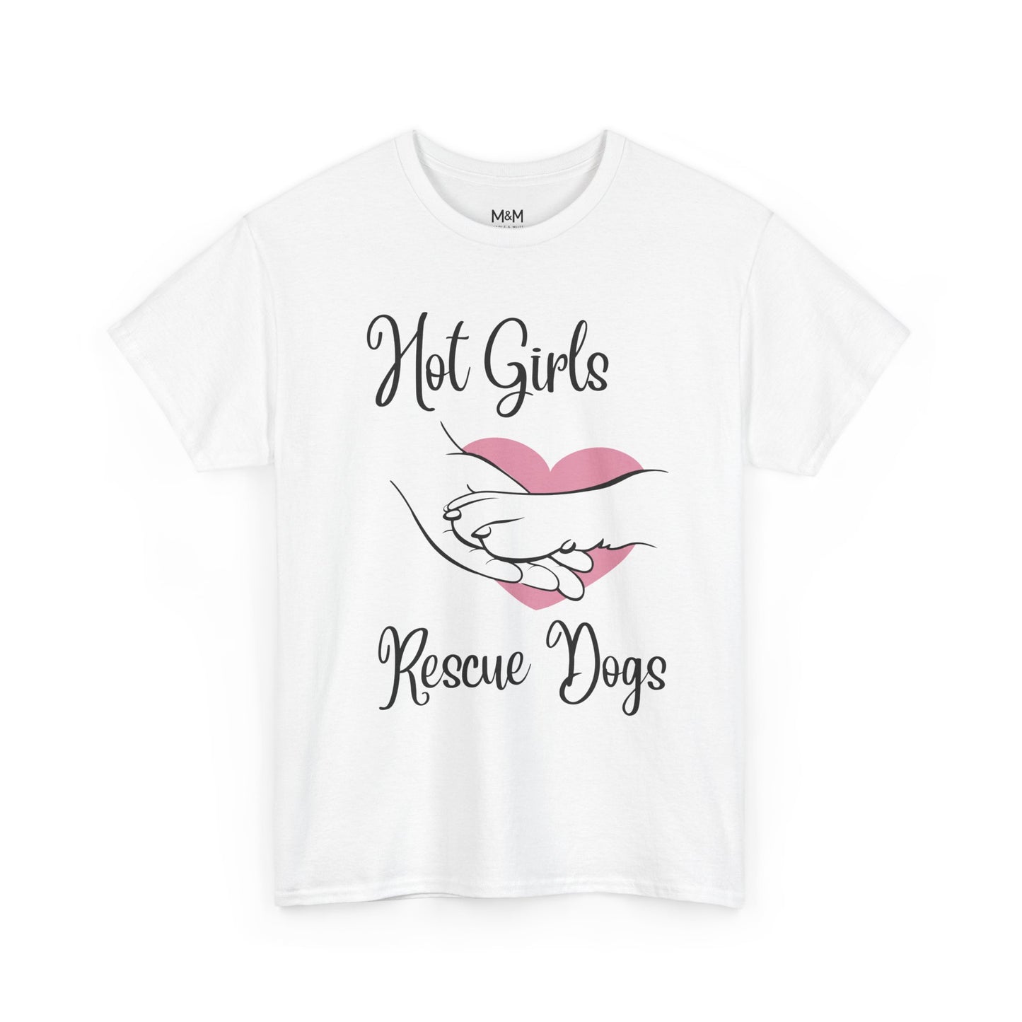 Hot Girls Rescue Dogs T‑Shirt – Trendy Animal Rescue Graphic Tee