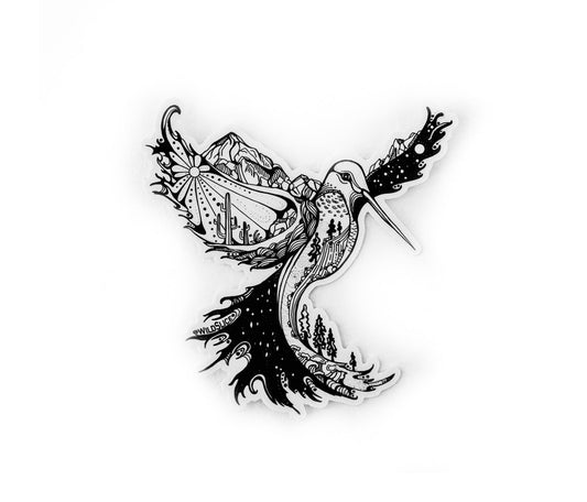 Hummingbird Phoenix 4” sticker