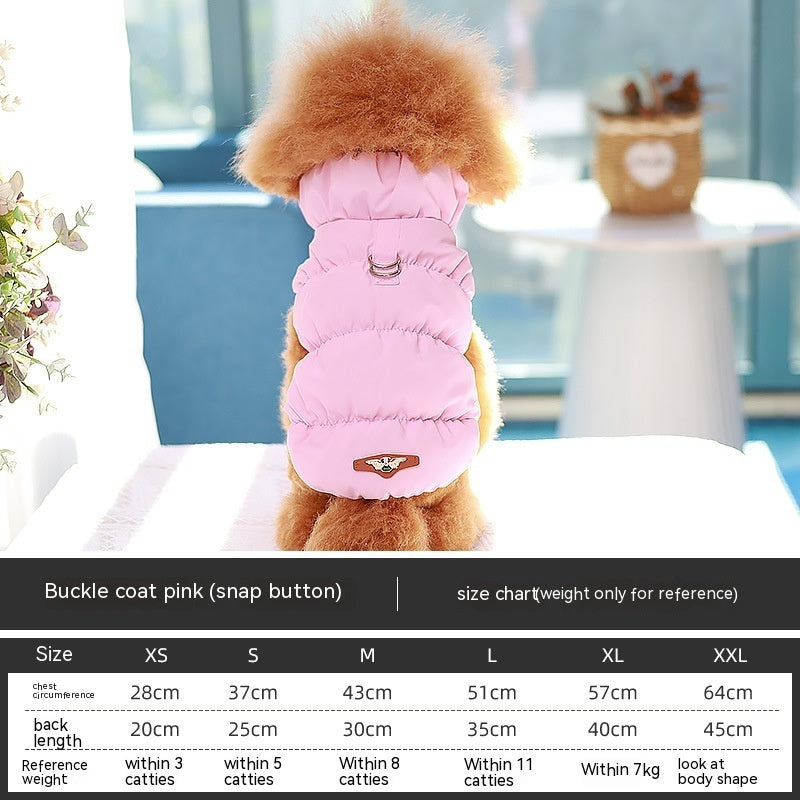 Dog Puffer Vest with Buckle
