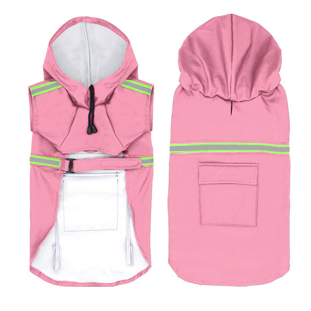 🐶🌧️ Reflective Dog Rain Coat – Waterproof, Windproof & Built for Adventure