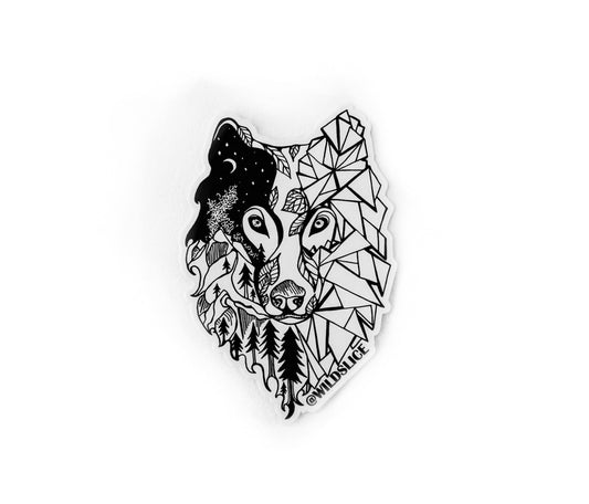 Wolf Prism Sticker 4 " sticker
