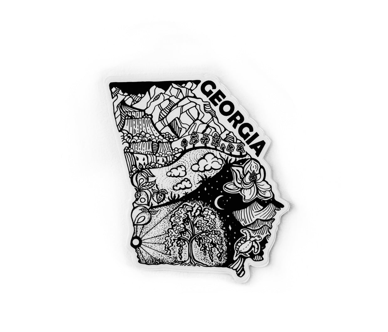 Georgia State  4" sticker