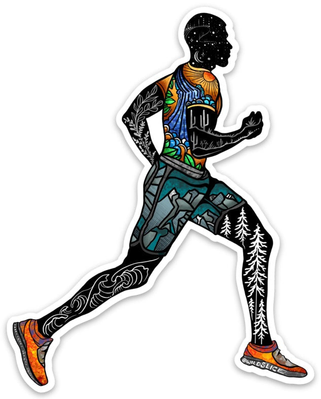 Runner Guy sticker
