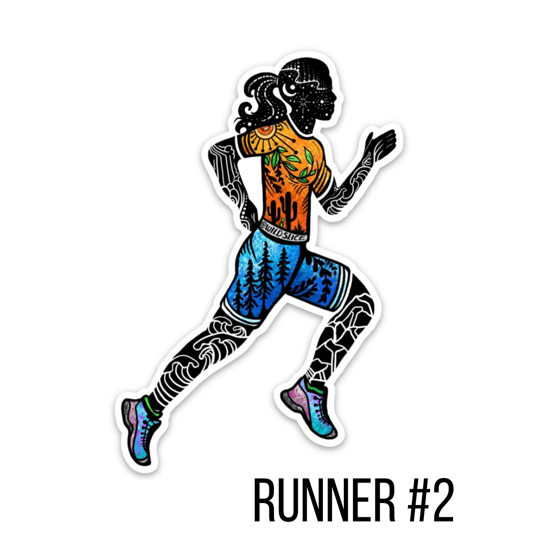 Runner Girl #2 sticker