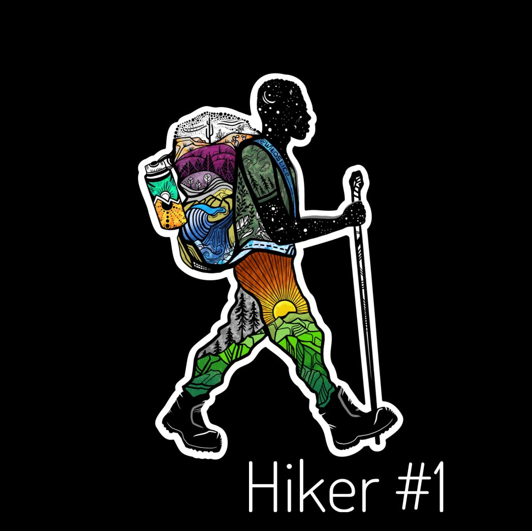 Hiker Guy #1 Stickers
