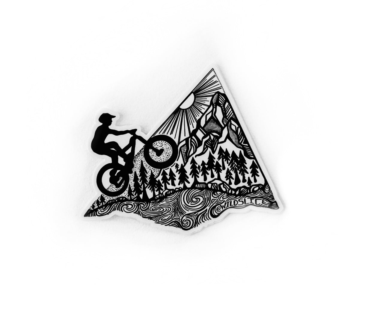 Mountain Biking  Sticker  4"