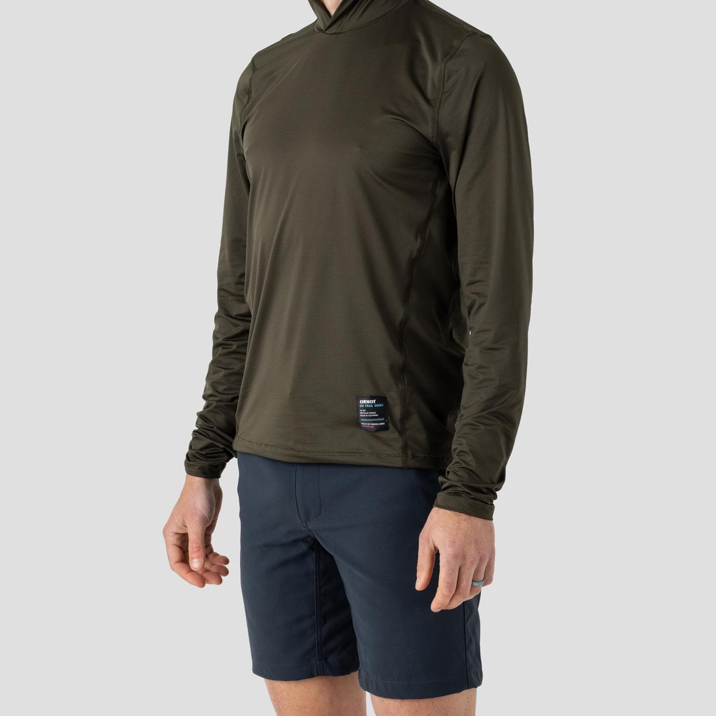 Men's UV Hooded Trail Shirt - Olive