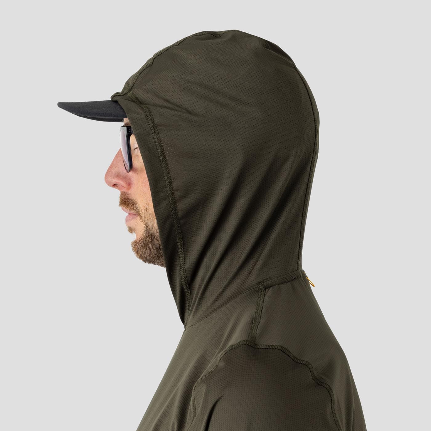 Men's UV Hooded Trail Shirt - Olive