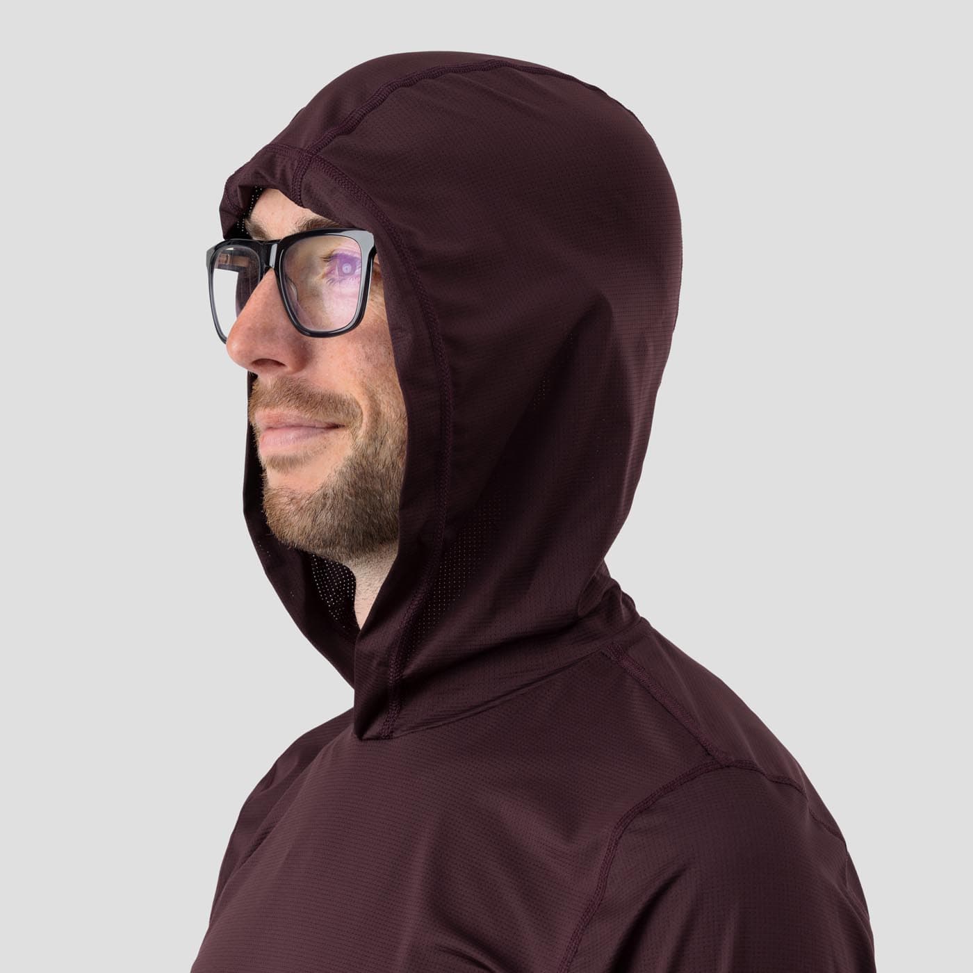 Men's UV Hooded Trail Shirt - Nightshady