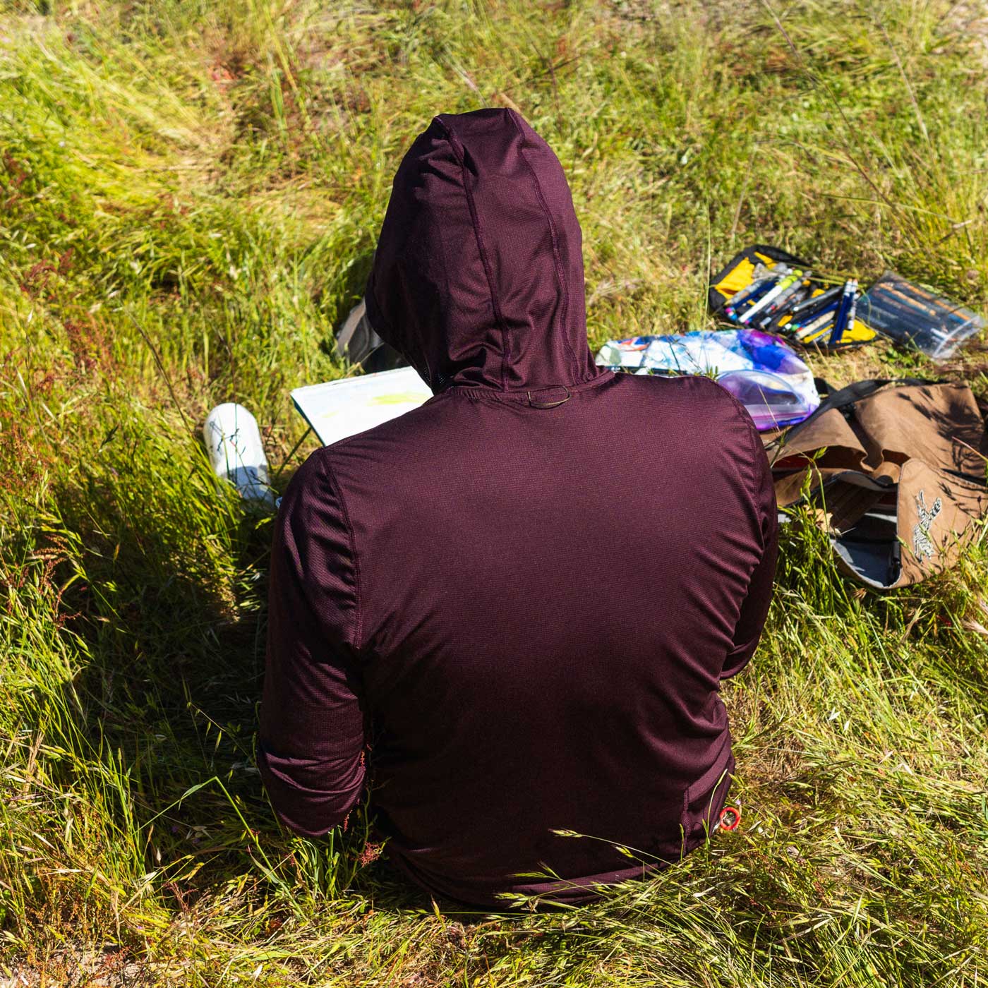 Men's UV Hooded Trail Shirt - Nightshady