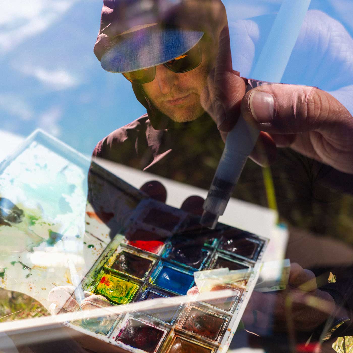 Men's UV Hooded Trail Shirt - Nightshady