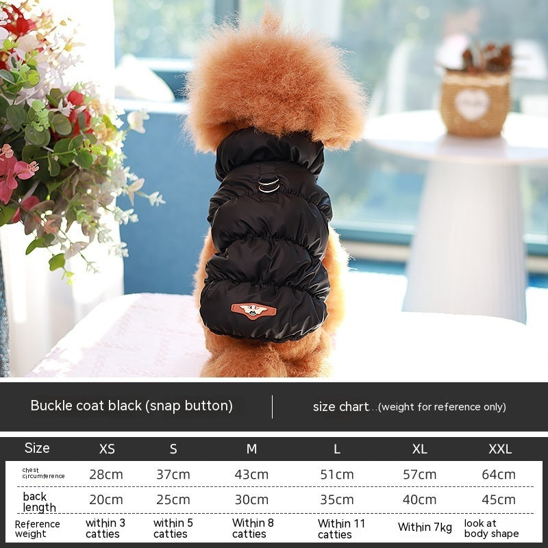 Dog Puffer Vest with Buckle