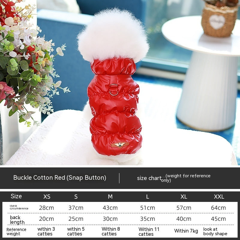 Dog Puffer Vest with Buckle