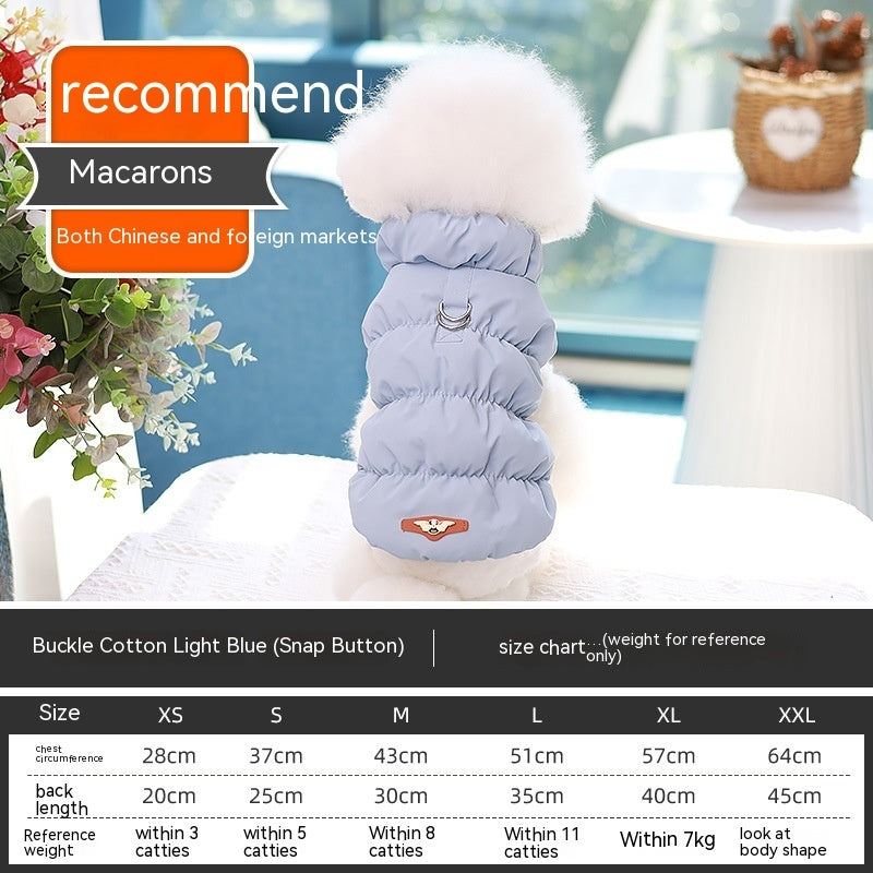 Dog Puffer Vest with Buckle