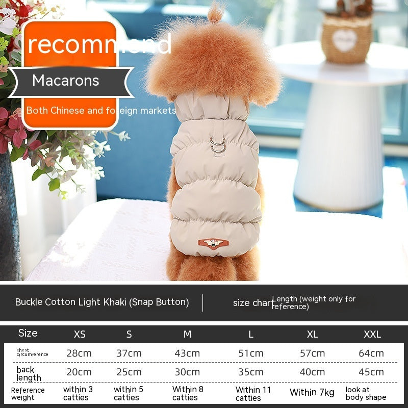 Dog Puffer Vest with Buckle