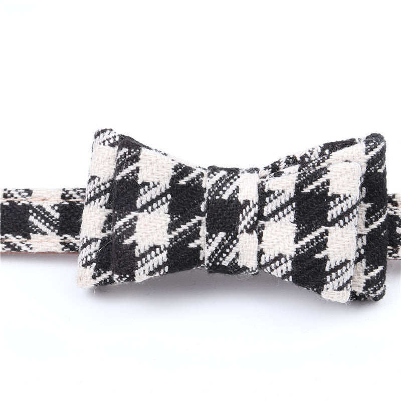 English Pet Dog Bow Collar Triangle Scarf