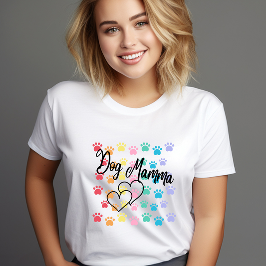 “God’s Promise, Dog Mamma Pride 🐾 – A tee that speaks love and faith.”