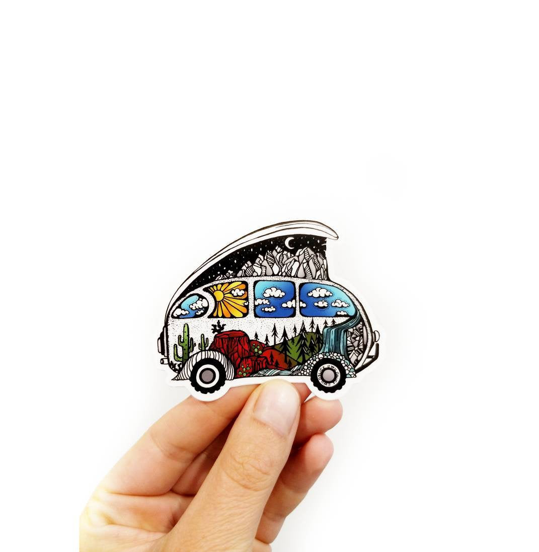 Adventure Van Color version stickers