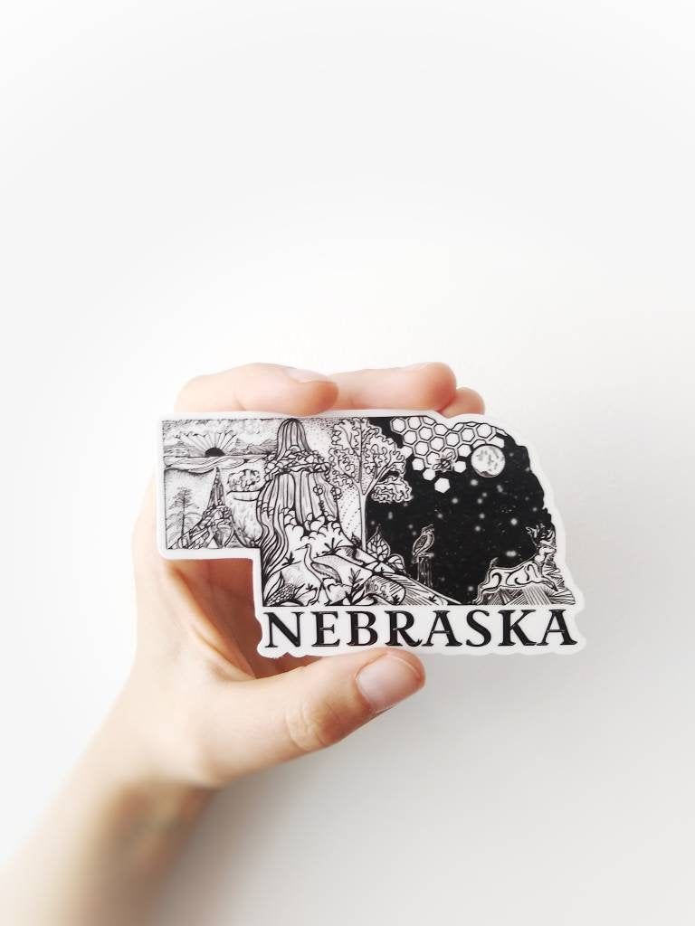 NEBRASKA State  4" sticker