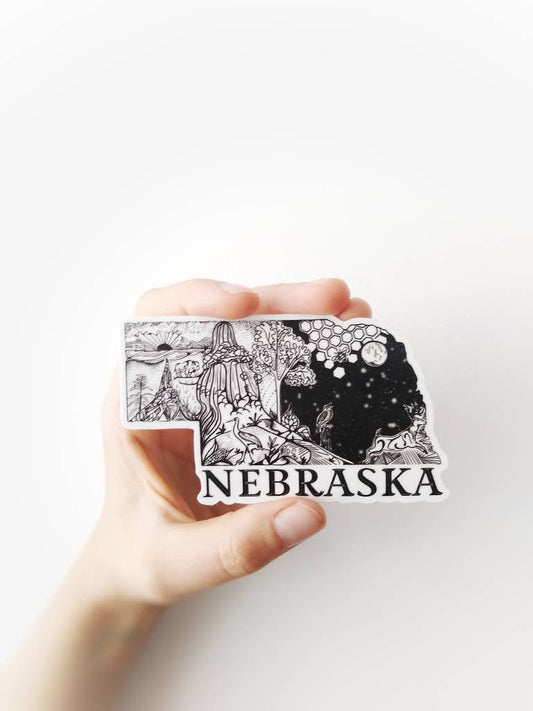 NEBRASKA State  4" sticker