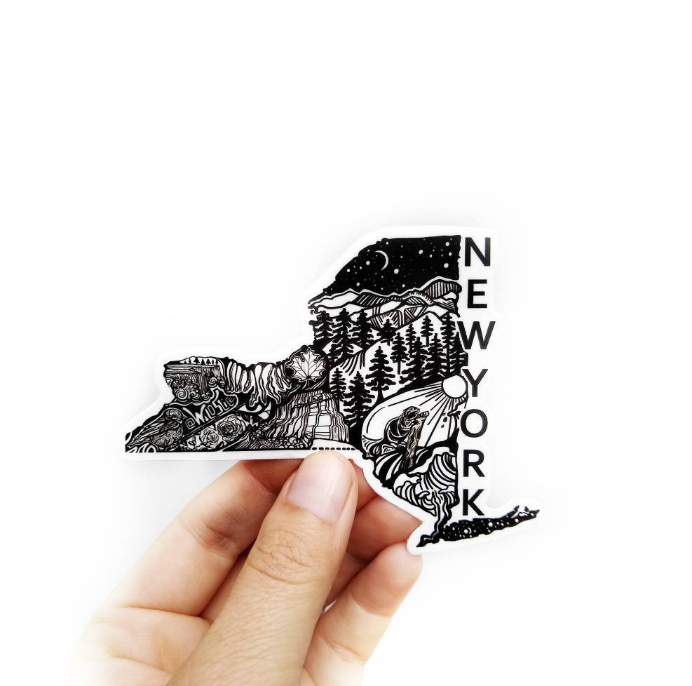 New York State sticker  4" sticker