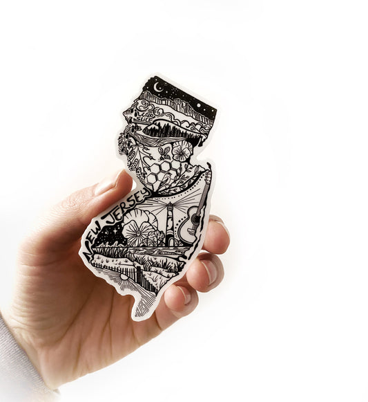 New Jersey State 4" sticker