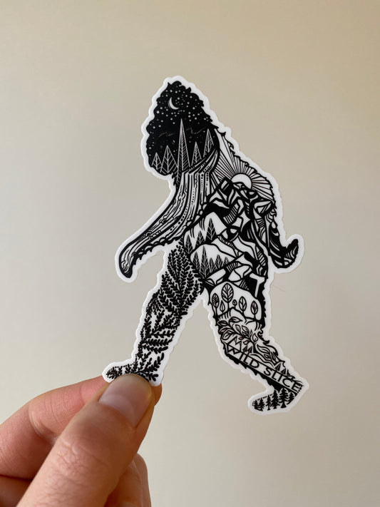 Sasquatch Bigfoot Yeti Stickers
